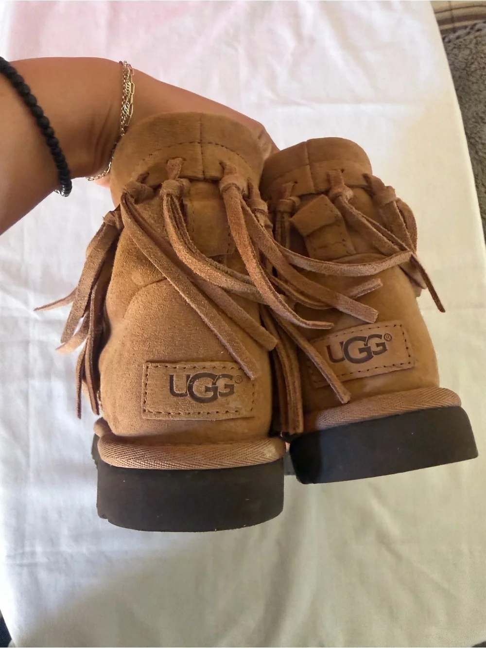 UGG Wynona fringe short boots